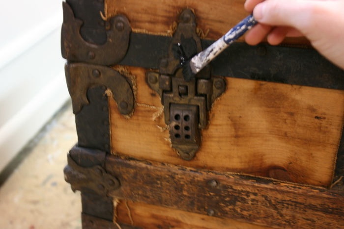 Steamer Trunk Handle Repair • Roots & Wings Furniture LLC