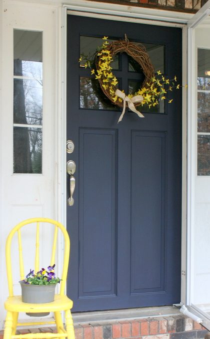 Front Door Makeover with General Finishes Milk Paint
