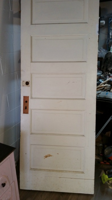 Old Door Into A Headboard Roots, How To Make A Headboard And Footboard Out Of Old Doors