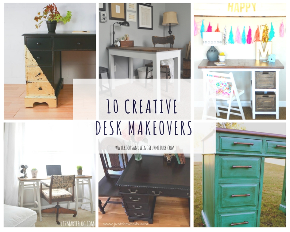 10 Creative Ways To Makeover A Desk, Wooden Desk Makeover Ideas