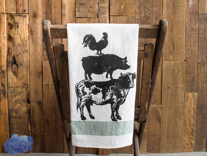 Farm Life Towels, Fun Cow Towels, Farmhouse Kitchen Decor, House