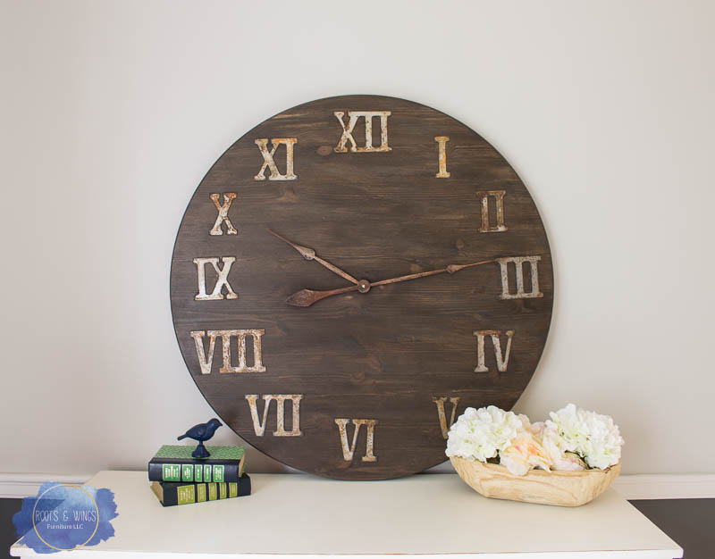 How to Make a Giant DIY Wall Clock {from a tabletop}