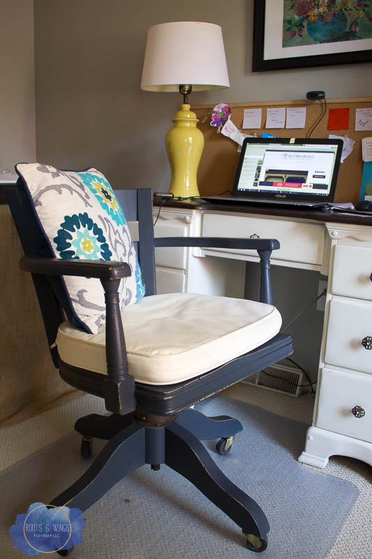 General Finishes Chalk Style Paint - Office Chair Makeover • Roots & Wings  Furniture LLC