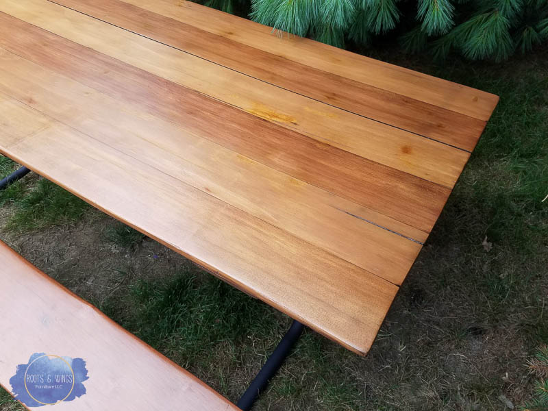 Cedar Picnic Table Furniture Refinishing • Roots &amp; Wings 