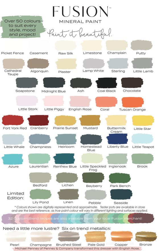 Fusion Mineral Paint Review Roots Wings Furniture Llc - What Colors Does Fusion Paint Come In
