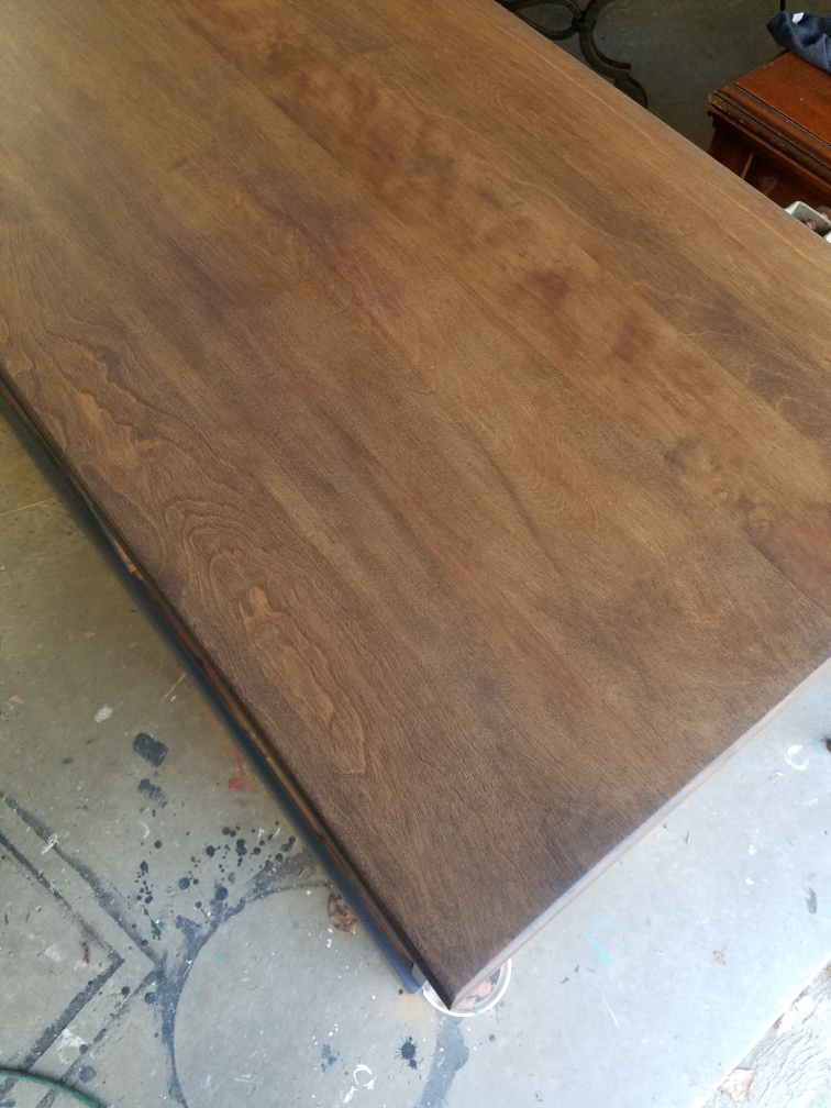 refinished wood top dresser