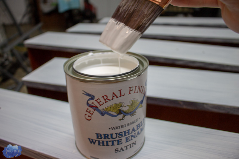 White Brushable Enamel Review and how to paint furniture white -2
