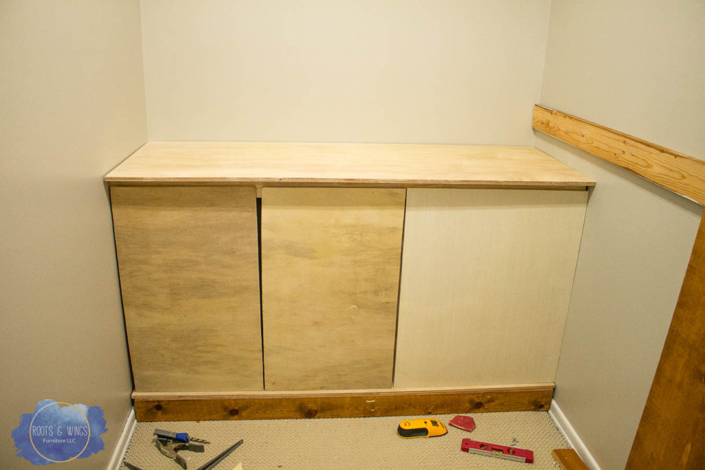 master closet makeover building roots and wings furniture laundry basket dresser 