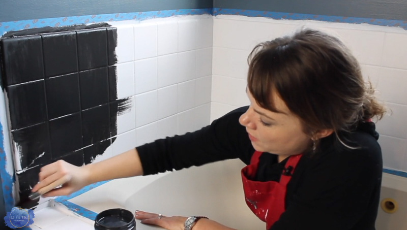 Get Rid of that Ugly Tile | How to Paint Tile!