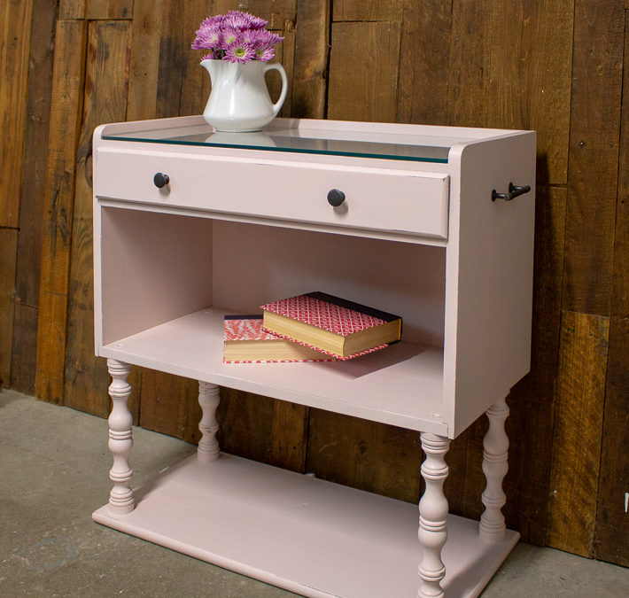 A Pink Nightstand Makeover