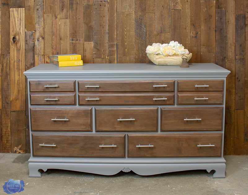 perfect gray dresser makeover roots and wings furniture -1