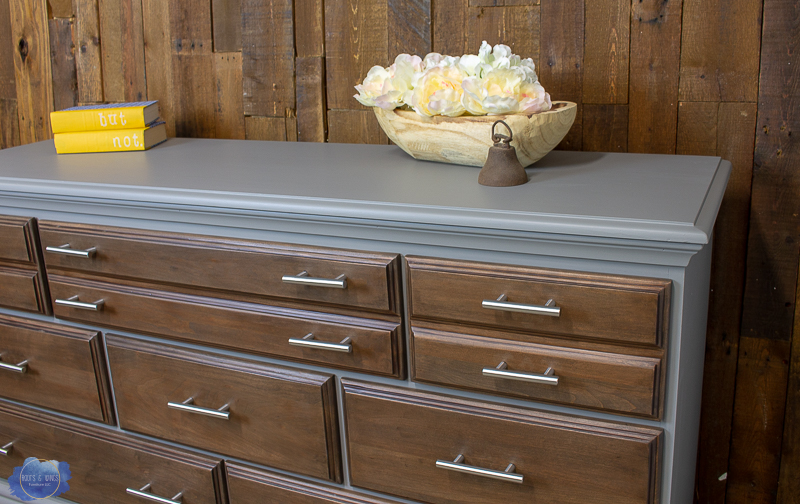 perfect gray dresser makeover roots and wings furniture -2