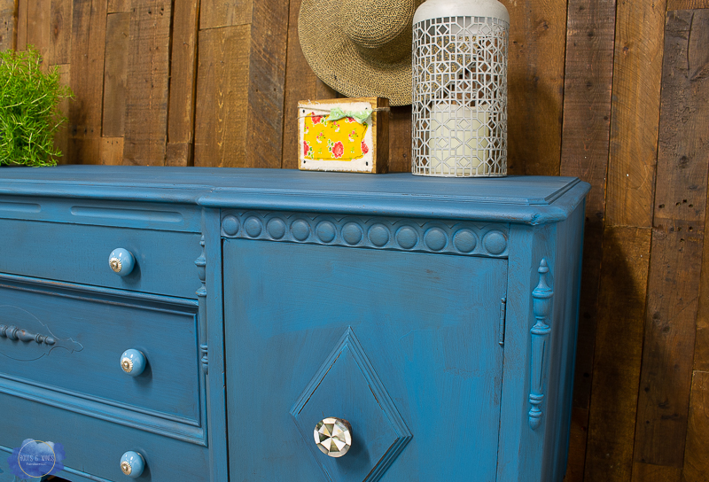 aqua color wash buffet dixie belle roots and wings furniture -3
